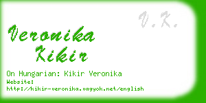 veronika kikir business card